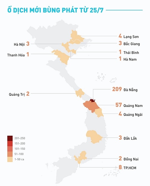 베트남 7 25일 이후 지역별 확진자 분포 현황 핫 이슈 비나타임즈